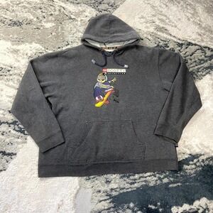 Y2K Plugg Vintage Skater Surf Hoodie XL Gray Scotty Freestyler‎ Skateboard 00s
